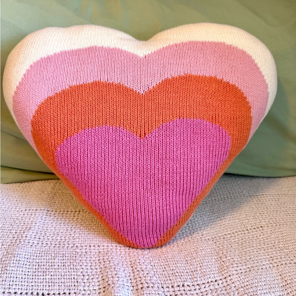 COPY - Blabla Knit cotton pillow. 13” diameter. Not used